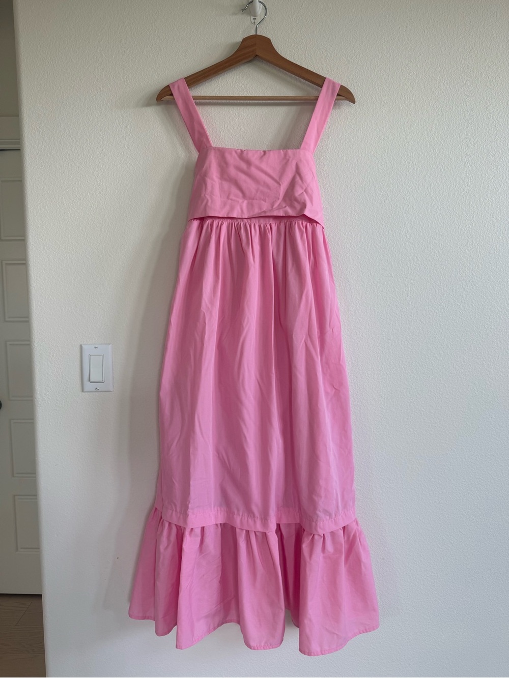 Pink Sleeveless Maxi Dress with Back Bow (Shop Talulah)